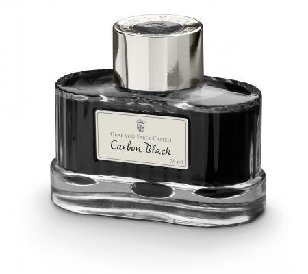 Graf Von Faber-Castell - Calimara Cerneala Carbon Black 75 ml, Graf von Faber-Castell