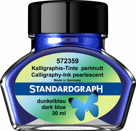 Calimari Cerneala - Calimara Cerneala Pearlescent Dark Blue Standardgraph 30ml