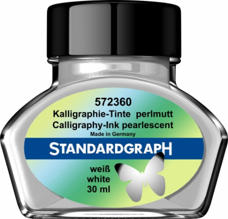 Calimari Cerneala - Calimara Cerneala Pearlescent White Permanent Standardgraph 30ml