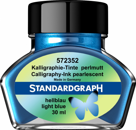Calimari Cerneala - Calimara Cerneala Pearlescent Light Blue 30ml, Standardgraph