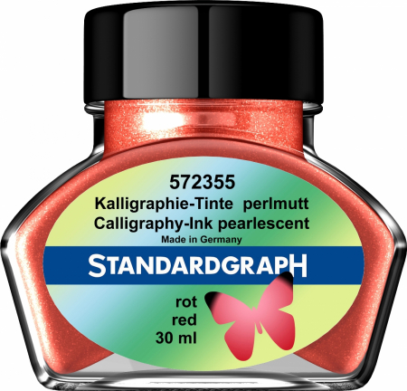 Calimari Cerneala - Calimara Cerneala Pearlescent Red Permanent Standardgraph 30ml