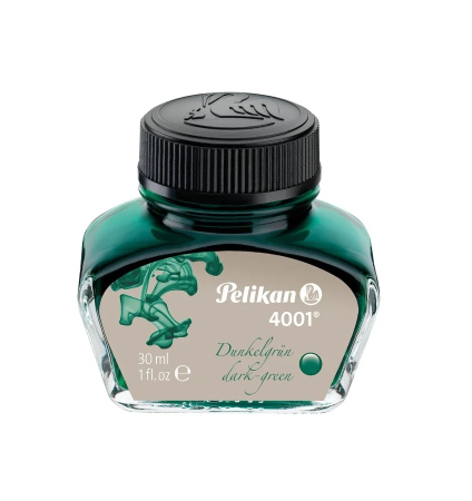 Calimari Cerneala - Calimara Cerneala 4001 Dark Green 30 ml, Pelikan