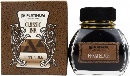 Nou! - Calimara Cerneala Platinum "Classic Ink" Khaki Black 60ml