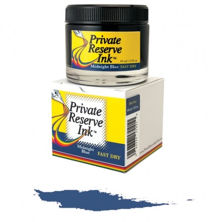 Private Reserve Ink - Calimara Cerneală Private Reserve Ink, 60ml Fast dry Midnight Blue
