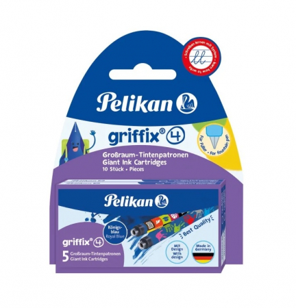 Consumabile Pelikan - Cartuse Cerneala Albastru Royal Griffix set 2x5 buc, Pelikan