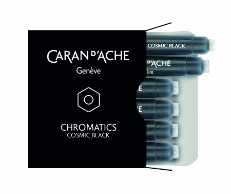 Caran d'Ache - Cartuse Cerneala Chromatics Cosmic Black set 6 buc Caran d'Ache