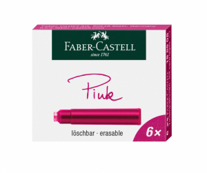 Cartuse Cerneala Mici Roz Faber-Castell 6 buc/cutie