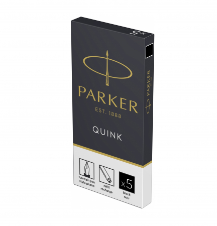 Cartuse Cerneala - Cartuse Cerneala Parker Quink Black set 5 buc