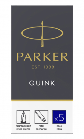 Cartuse Cerneala Parker Quink Blue set 5 buc [3]