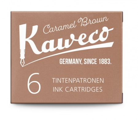 Cartuse Cerneala - Cartuse cerneala set 6 buc Caramel Brown, Kaweco