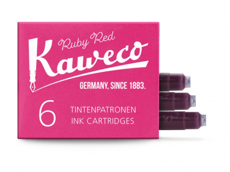 Cartuse cerneala set 6 buc Ruby Red, Kaweco [1]