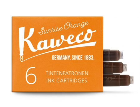 Cartuse cerneala set 6 buc Sunrise Orange, Kaweco [1]