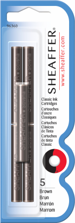Cartuse Cerneala - Cartuse Cerneala Sheaffer Skrip Brown Permanent set 5 buc