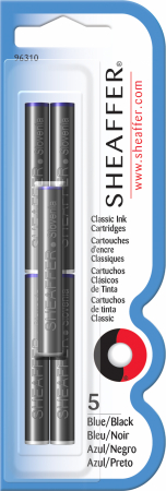 Cartuse Cerneala - Cartuse Cerneala Sheaffer Skrip Blue-Black Permanent set 5 buc