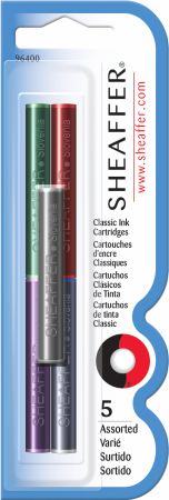 Cartuse Cerneala - Cartuse Cerneala Sheaffer Skrip Assorted Permanent set 5 buc