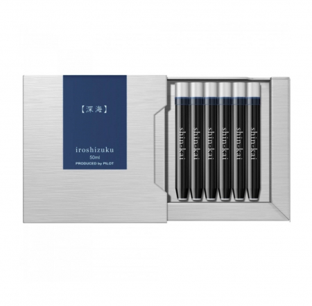 Consumabile Pilot - Cartuse Cerneala Standard Size Iroshizuku Shin-Kai Set 6, Pilot