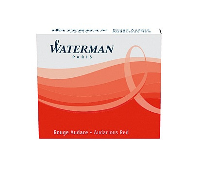 Consumabile Waterman - Cartuse Cerneala Waterman Mini Audacious Red set 6 buc