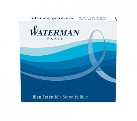 Consumabile Waterman - Cartuse Cerneala Waterman Serenity Blue mini set 6 buc
