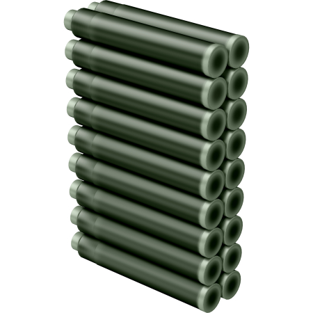 Cartuse set 18 buc - Green Umber [3]