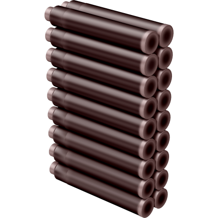 Cartuse set 18 buc - Oxblood [3]