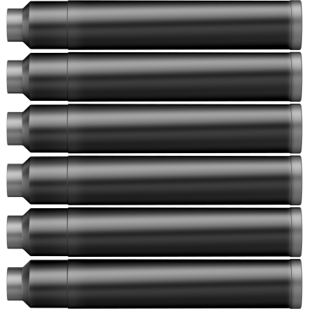 Cartuse set 6 buc - Jet Black [2]