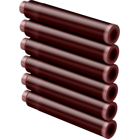 Cartuse set 6 buc - Passion Red [3]