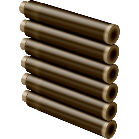 Cartuse set 6 buc - Warm Brown [3]
