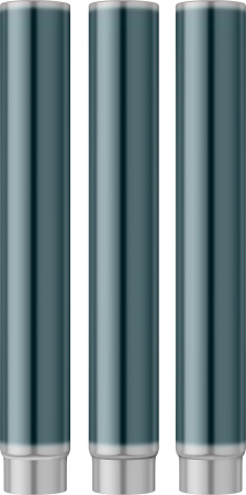 Cartuse Shikiori Sailor Shitoshito Turquoise, set 3 buc [4]