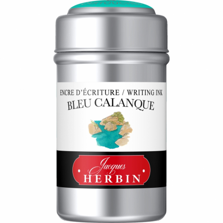 Jacques Herbin - Cartuse Writing The Pearl of Inks Bleu Calanque set 6 cart, Jacques Herbin