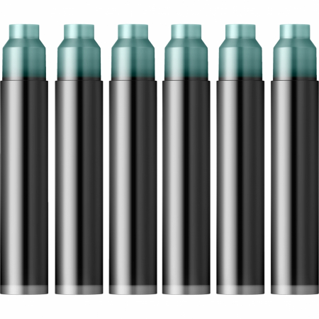 Cartuse Writing The Pearl of Inks Bleu Calanque set 6 cart, Jacques Herbin [1]