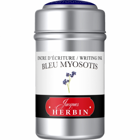 Jacques Herbin - Cartuse Writing The Pearl of Inks Bleu Myosotis set 6 cart, Jacques Herbin