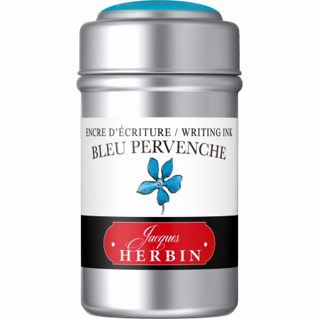 Jacques Herbin - Cartuse Writing The Pearl of Inks Bleu Pervenche set 6 cart, Jacques Herbin