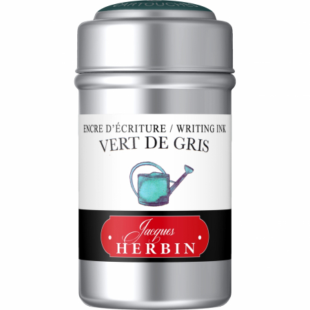 Jacques Herbin - Cartuse Writing The Pearl of Inks Vert de Gris set 6 cart, Jacques Herbin