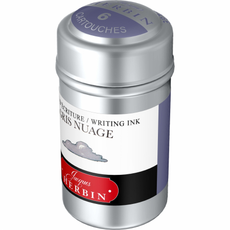 Cartuse Writing The Pearl of Inks Gris Nuage set 6 cart, Jacques Herbin [2]