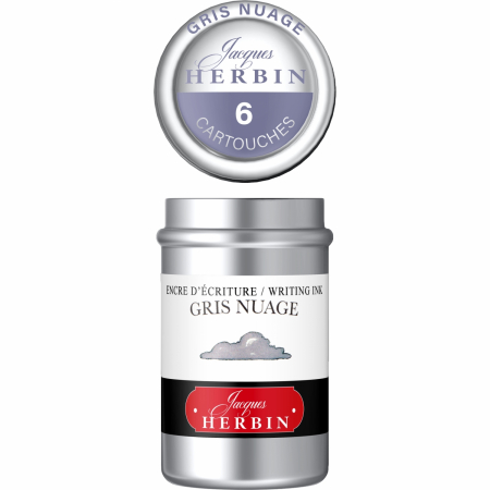 Cartuse Writing The Pearl of Inks Gris Nuage set 6 cart, Jacques Herbin [5]