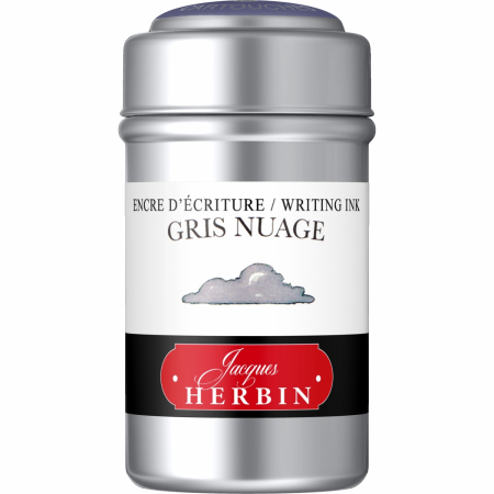 Jacques Herbin - Cartuse Writing The Pearl of Inks Gris Nuage set 6 cart, Jacques Herbin