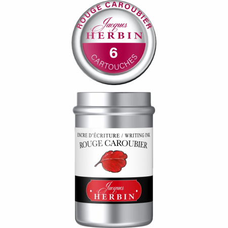 Cartuse Writing The Pearl of Inks Rouge Caroubier set 6 cart, Jacques Herbin [5]