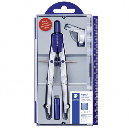Brand - Compas Scolar Noris- Adaptor + Etui mine, Staedtler