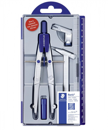 Brand - Compas Scolar Noris- Adaptor + extensie + Etui mine, Staedtler