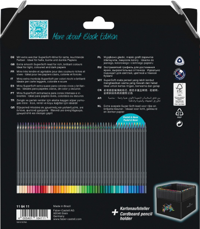 Creioane Colorate 100 Culori Black Edition, Faber-Castell [2]