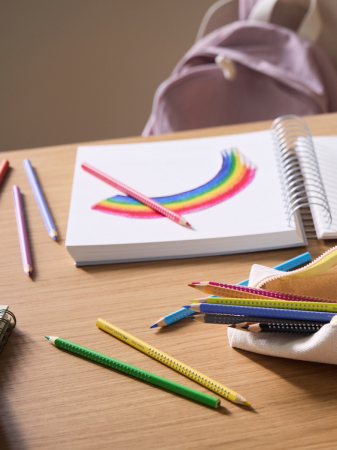 Creioane Colorate 24 Culori Cutie Metal GRIP 2001, Faber-Castell [3]