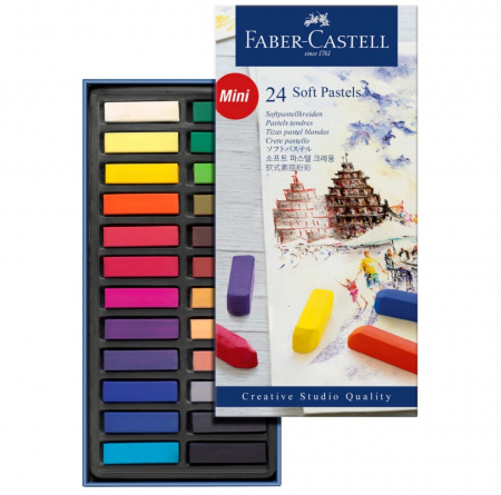 CREIOANE PASTEL SOFT MINI 24 CULORI FABER-CASTELL [1]