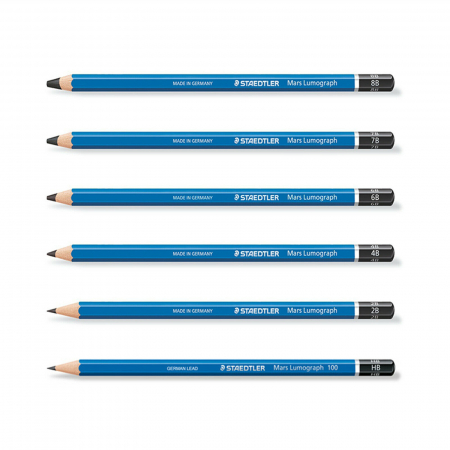 Set 6 CREION GRAFIT MARS LUMOGRAPH 100, Staedtler [3]