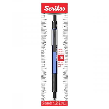 Creion Mecanic 0.5 Graph-X Blue CT Scrikss [1]