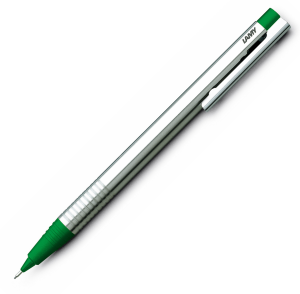 Creioane Mecanice - Creion Mecanic 0.5 LAMY Logo Stainless Steel / Green