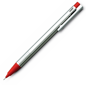 Creioane Mecanice - Creion Mecanic 0.5 LAMY Logo Stainless Steel / Red