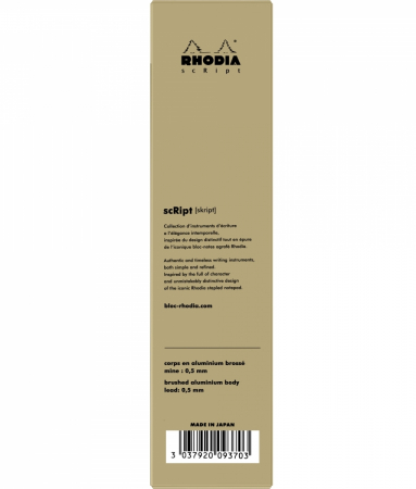 Creion Mecanic 0.5 mm Script Gold, Rhodia [6]