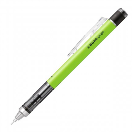 Creioane Mecanice - Creion mecanic 0.7 mm Mono Graph Neon Green, Tombow