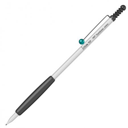 Tombow - Creion Mecanic 0.5 Zoom 707 White/Grey, Tombow