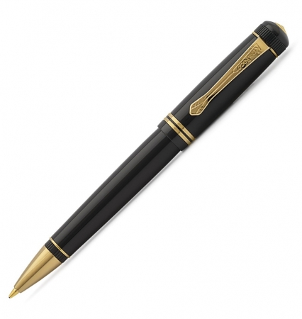 Dia2 - Creion mecanic 0.7 DIA 2 Gold Acryl Black Kaweco